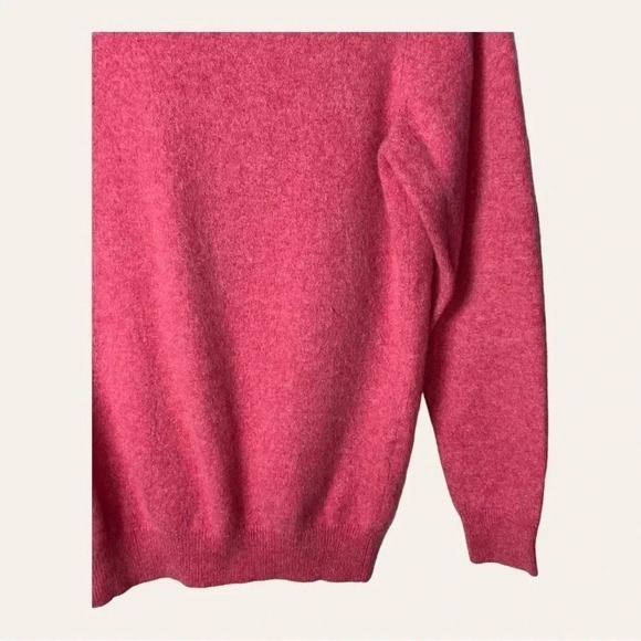 0239W. CASHMERE CLUB ROOM 100% CASHMERE SWEATER BUBBLE GUM‎ PINK IN COLOR - Picture 5 of 11